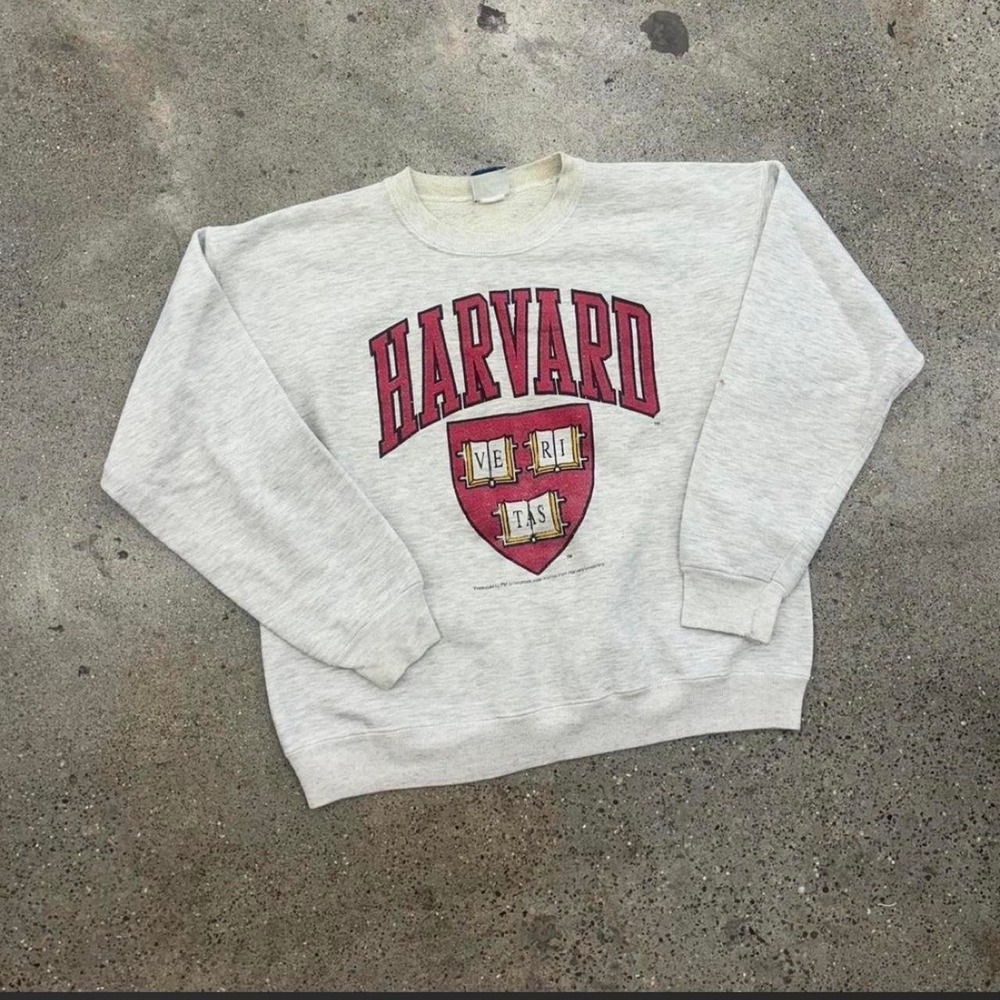 Vintage 80s Harvard Lee Heavyweight Crewneck Sweatshirt